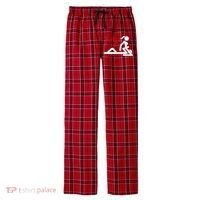 Enjoy Life Eat Out More Often Men's Flannel Plaid Pajama Pants thumb 0