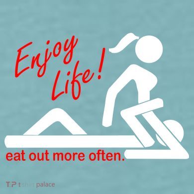 Enjoy Life Eat Out More Often Sueded Cloud Jersey T-Shirt