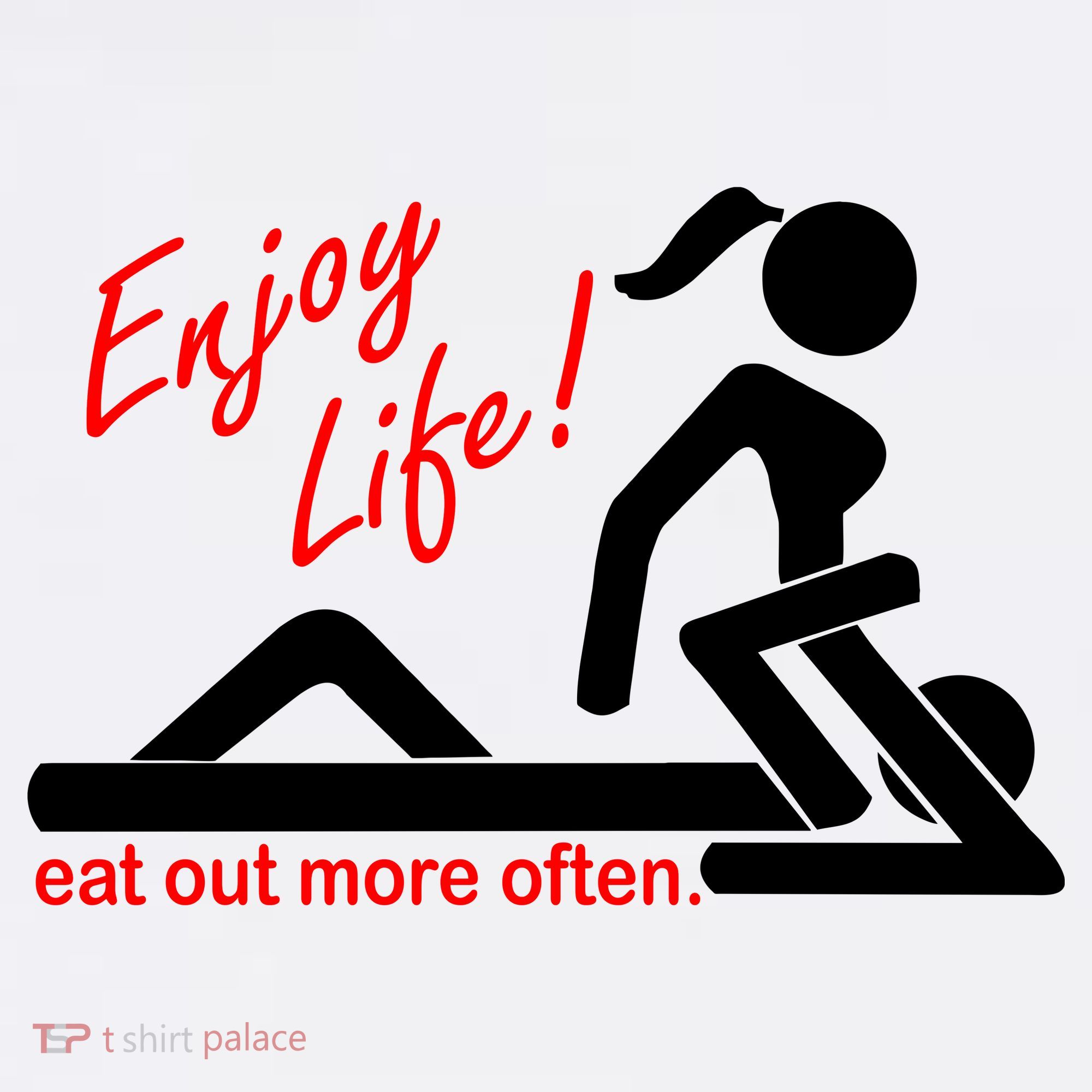 Enjoy Life Eat Out More Often Garment-Dyed Sweatshirt