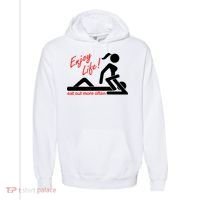 Enjoy Life Eat Out More Often Comfort Colors Garment-Dyed Hooded Sweatshirt thumb 0