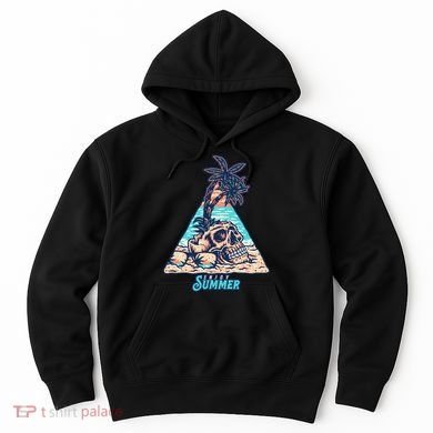 Enjoy Tropical Summer Vacation Skull Hoodie