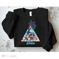 Enjoy Tropical Summer Vacation Skull Sweatshirt thumb 2
