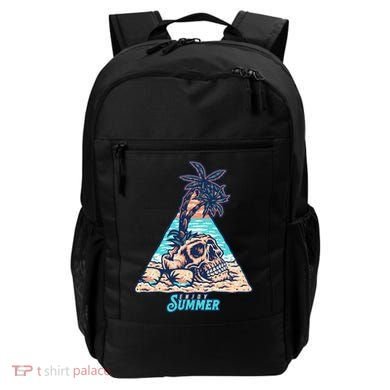 Enjoy Tropical Summer Vacation Skull Backpack