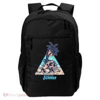 Enjoy Tropical Summer Vacation Skull Backpack thumb 0