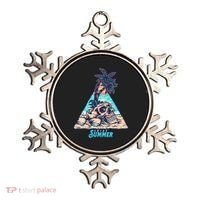 Enjoy Tropical Summer Vacation Skull Ornament thumb 0
