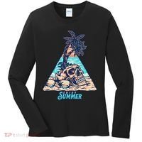 Enjoy Tropical Summer Vacation Skull Women's Long Sleeve Shirt thumb 0