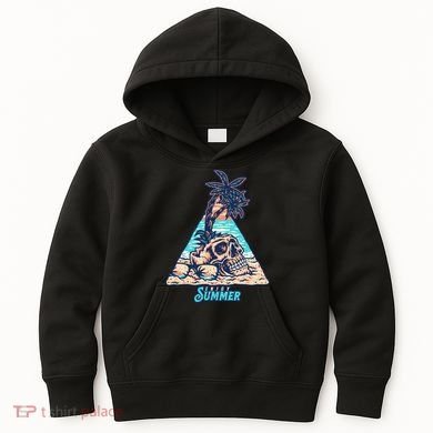 Enjoy Tropical Summer Vacation Skull Kids Hoodie
