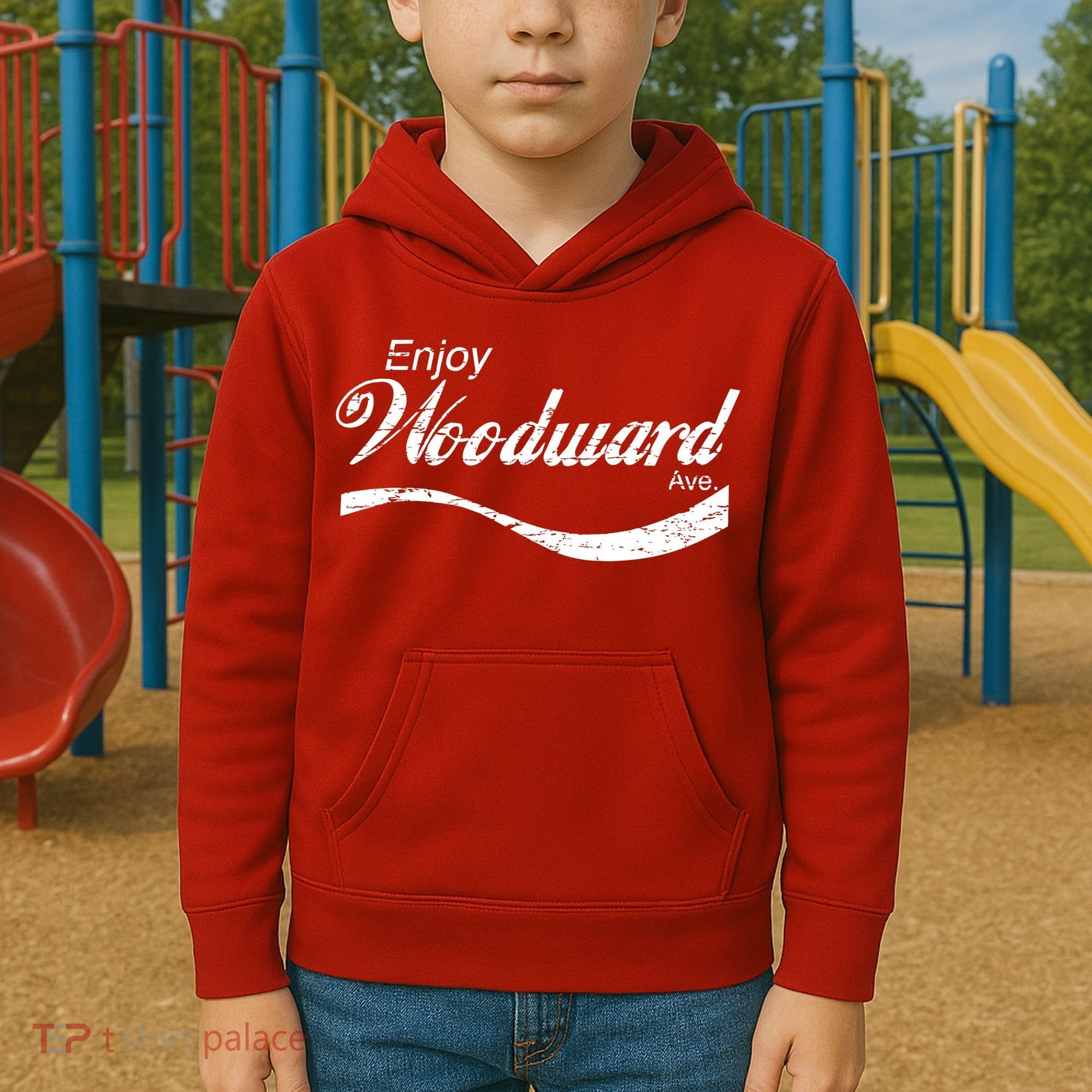 Enjoy Woodward Ave Kids Hoodie