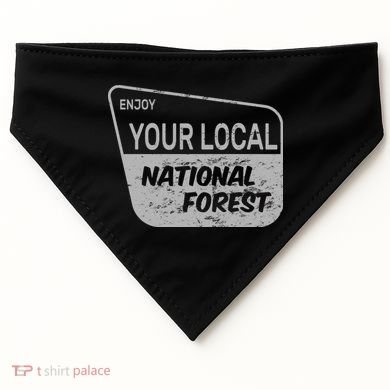 Enjoy Your Local National Forest USA-Made Doggie Bandana
