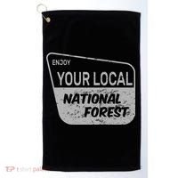 Enjoy Your Local National Forest Golf Towel thumb 0