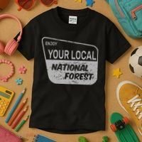 Enjoy Your Local National Forest Kids T-Shirt thumb 3