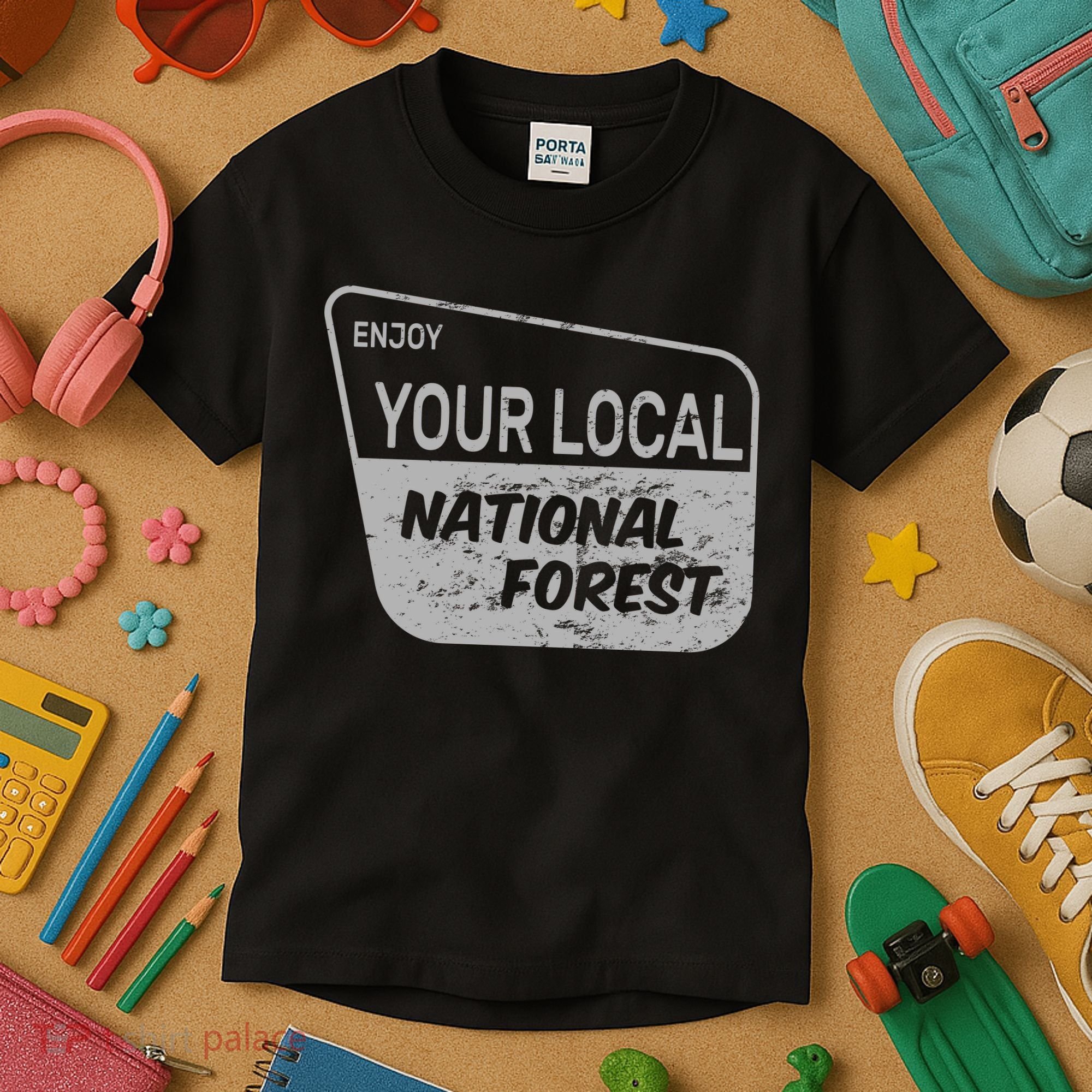 Enjoy Your Local National Forest Kids T-Shirt