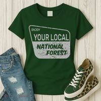 Enjoy Your Local National Forest Women's T-Shirt thumb 3
