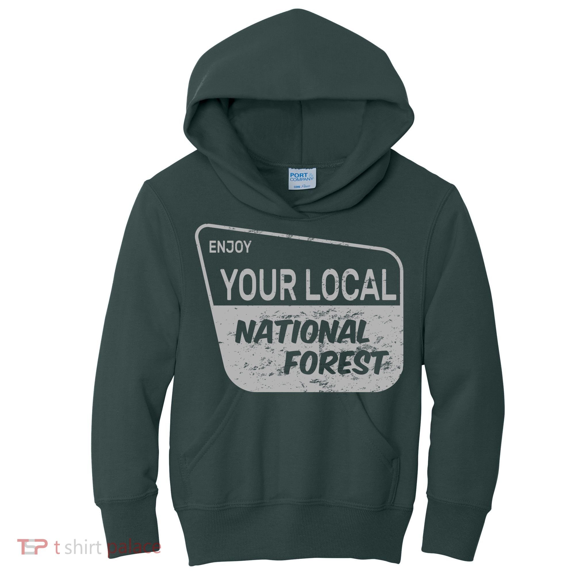 Enjoy Your Local National Forest Kids Hoodie