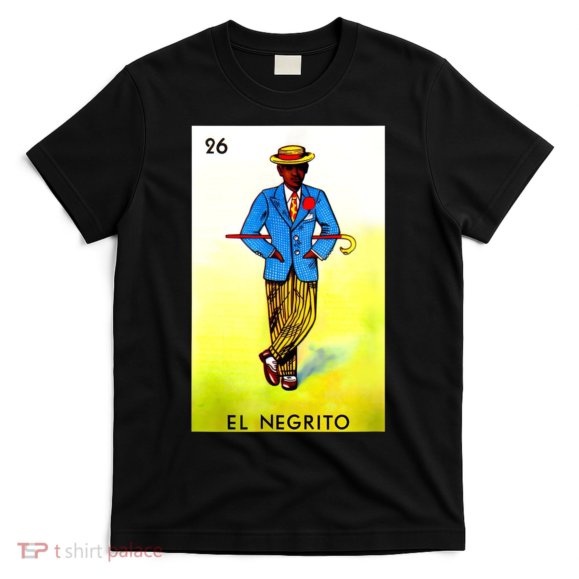 El Negrito Mexican Lottery Cards Lotto Mexicana Bingo Loto T-Shirt