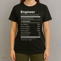 Engineer Nutrition Nutritional Facts Funny T-Shirt thumb 4