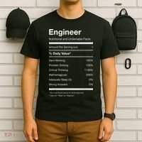 Engineer Nutrition Nutritional Facts Funny T-Shirt thumb 6