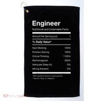 Engineer Nutrition Nutritional Facts Funny Golf Towel thumb 0