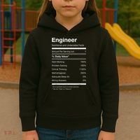 Engineer Nutrition Nutritional Facts Funny Kids Hoodie thumb 3