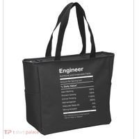 Engineer Nutrition Nutritional Facts Funny Tote Bag thumb 2