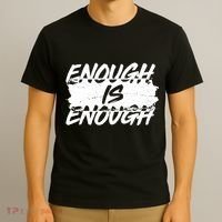 Enough Is Enough Black Lives Matter Protest T-Shirt thumb 3
