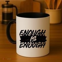 Enough Is Enough Black Lives Matter Protest Coffee Mug thumb 4