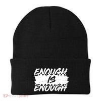 Enough Is Enough Black Lives Matter Protest Beanie thumb 0