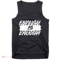 Enough Is Enough Black Lives Matter Protest Tank Top thumb 0
