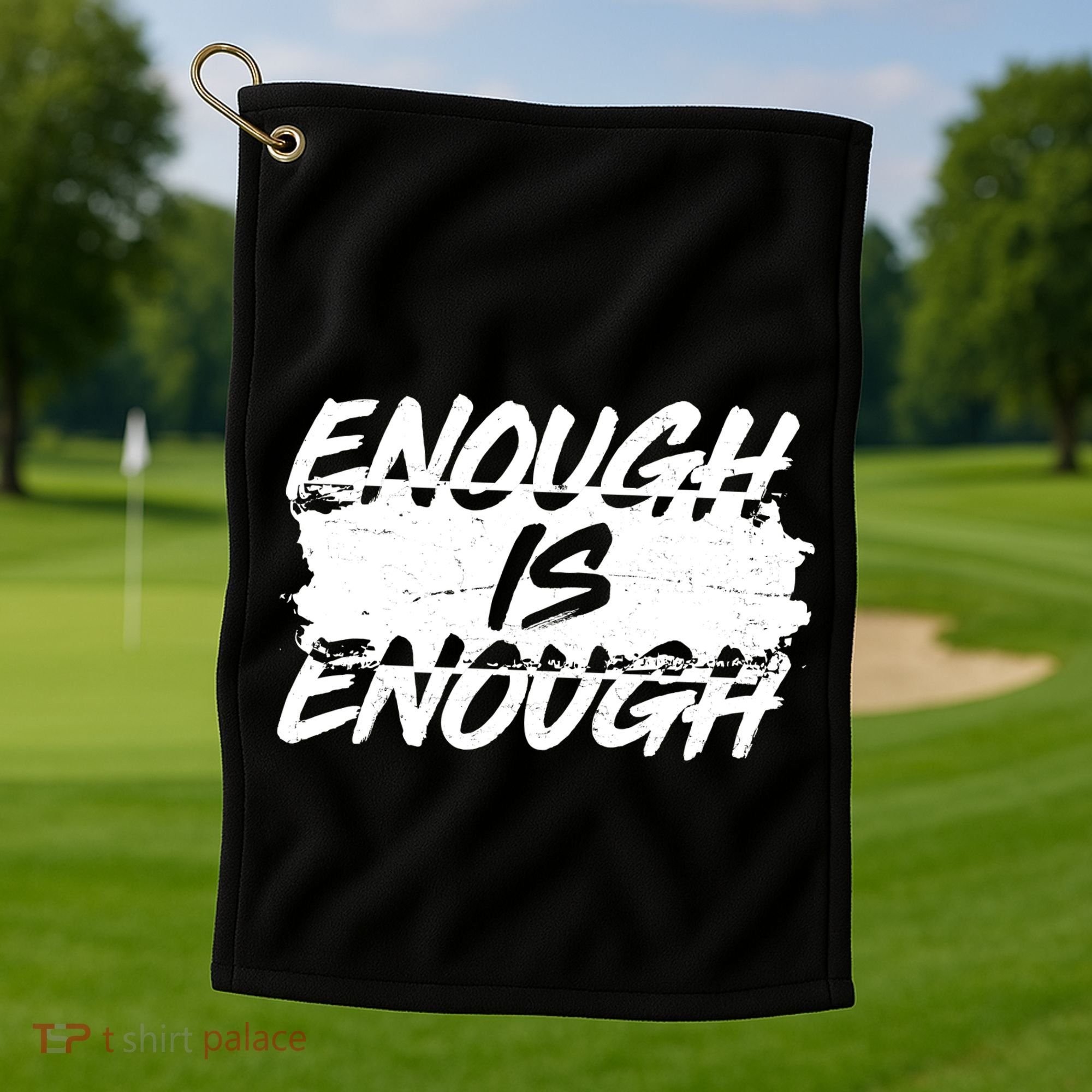 Enough Is Enough Black Lives Matter Protest Golf Towel