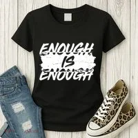 Enough Is Enough Black Lives Matter Protest Women's T-Shirt thumb 3