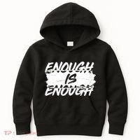Enough Is Enough Black Lives Matter Protest Kids Hoodie thumb 0