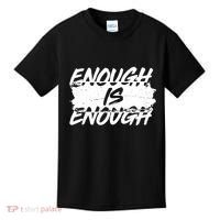 Enough Is Enough Black Lives Matter Protest Kids T-Shirt thumb 0
