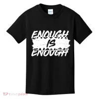 Enough Is Enough Black Lives Matter Protest Kids T-Shirt thumb 0