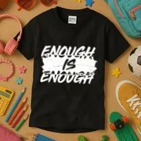Enough Is Enough Black Lives Matter Protest Kids T-Shirt thumb 3