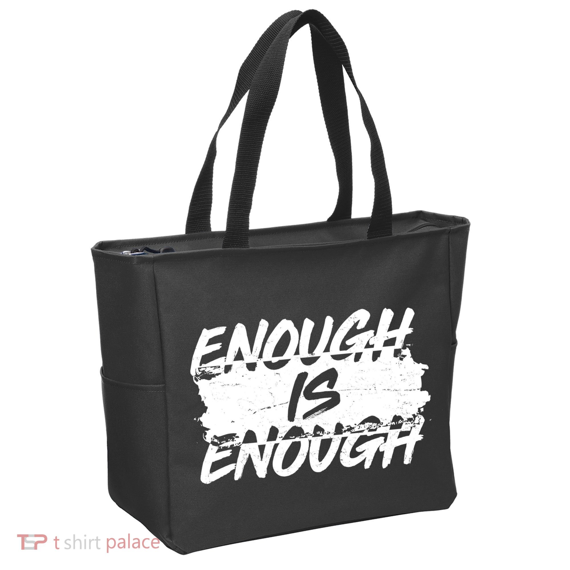 Enough Is Enough Black Lives Matter Protest Tote Bag