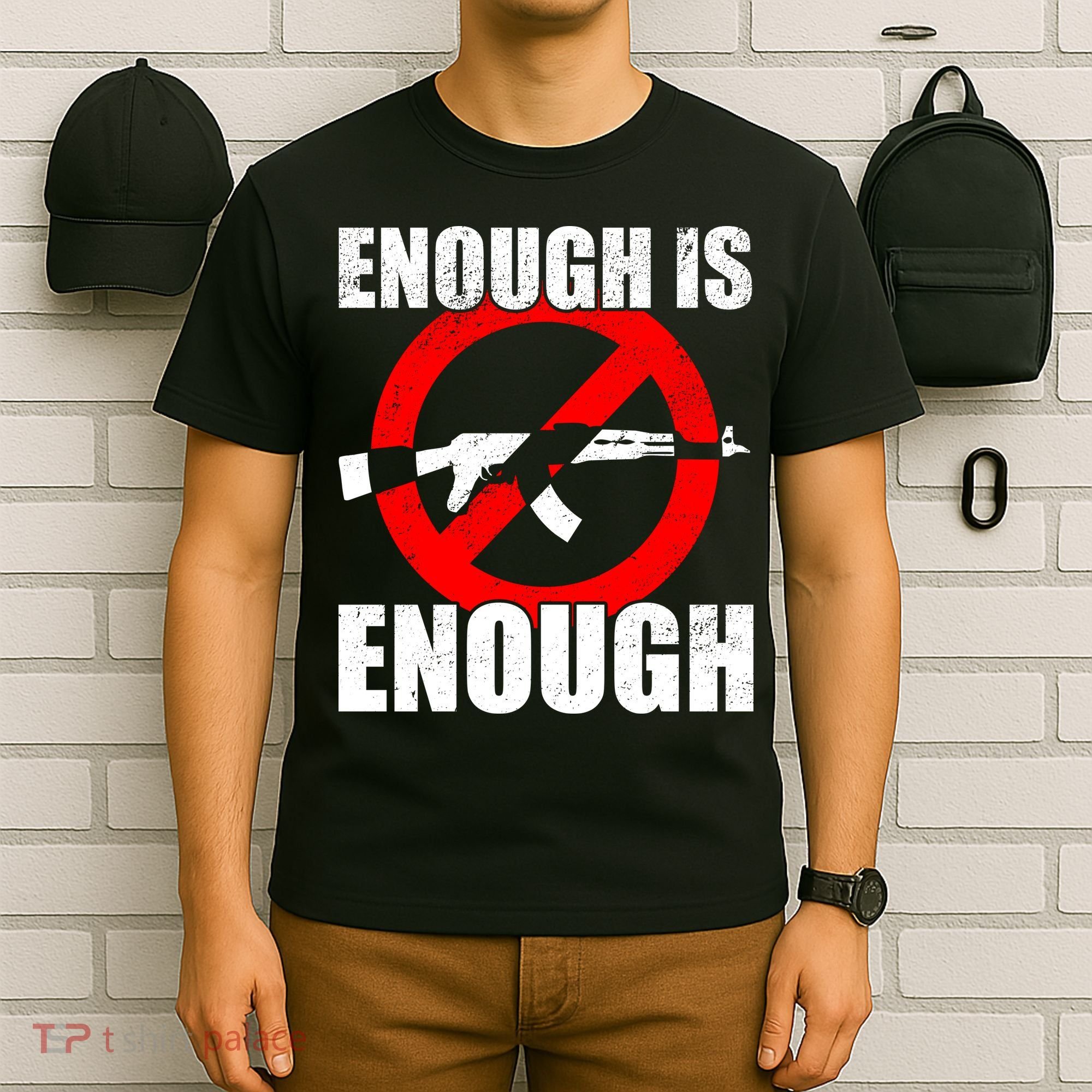 Enough Is Enough Gun Control Anti-Gun T-Shirt