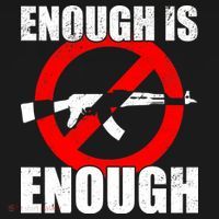 Enough Is Enough Gun Control Anti-Gun T-Shirt thumb 7