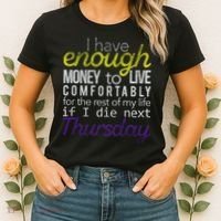 Enough Money To Live Women's T-Shirt thumb 2