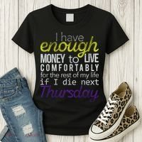 Enough Money To Live Women's T-Shirt thumb 3