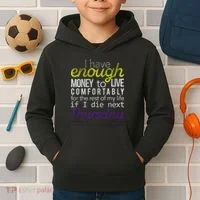 Enough Money To Live Kids Hoodie thumb 2