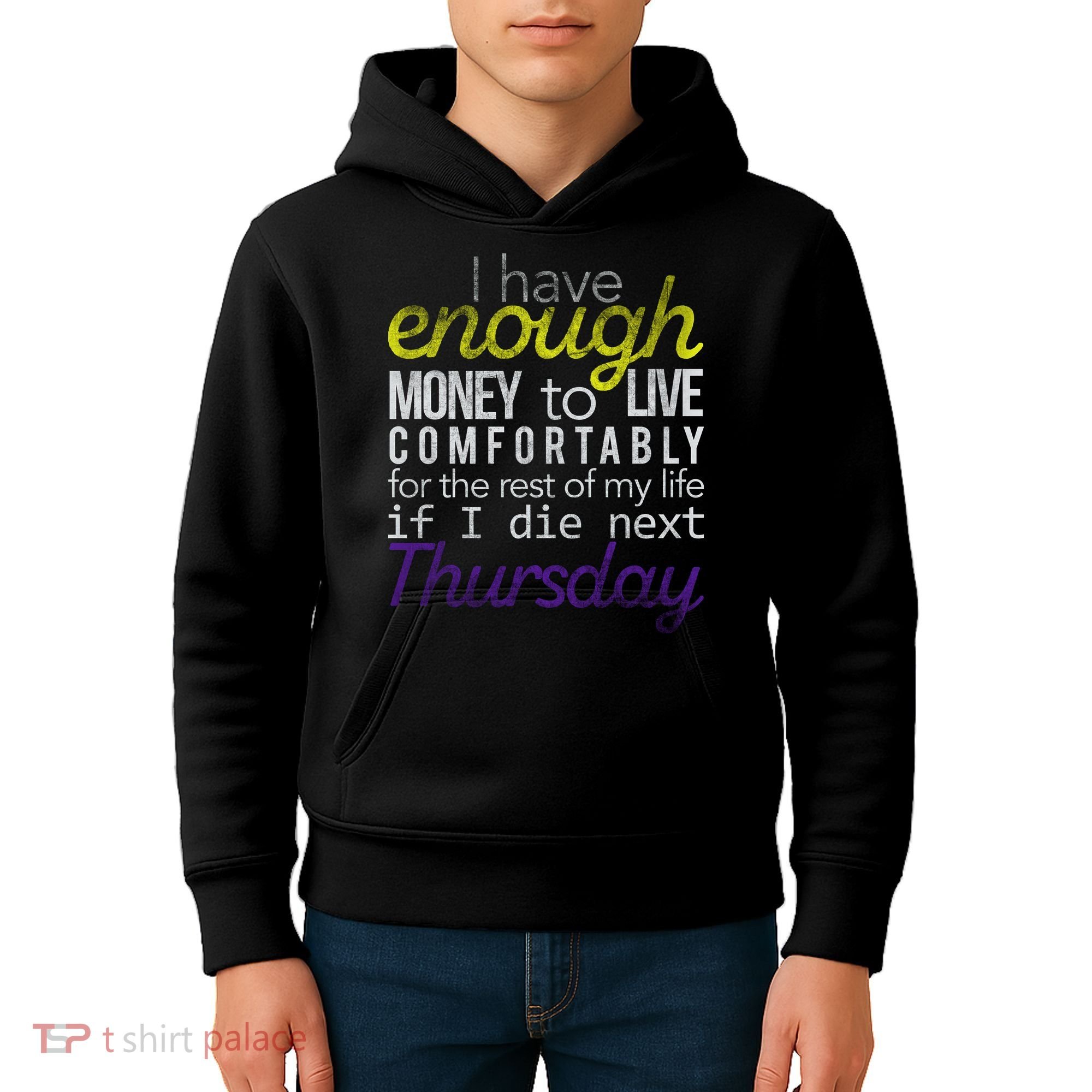 Enough Money To Live Kids Hoodie