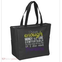 Enough Money To Live Tote Bag thumb 2