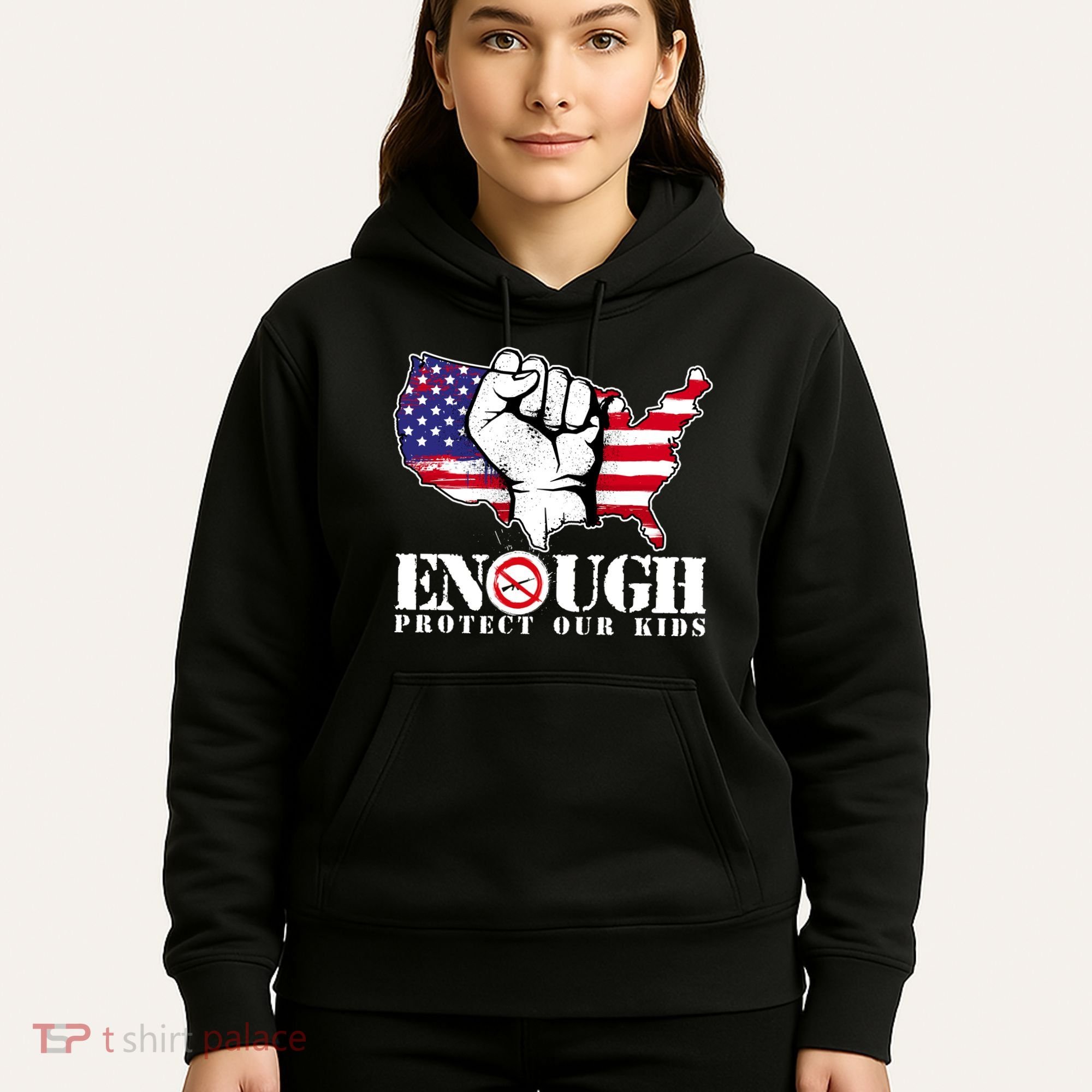 ENOUGH Protect Our Kids Stop Gun Violence Hoodie