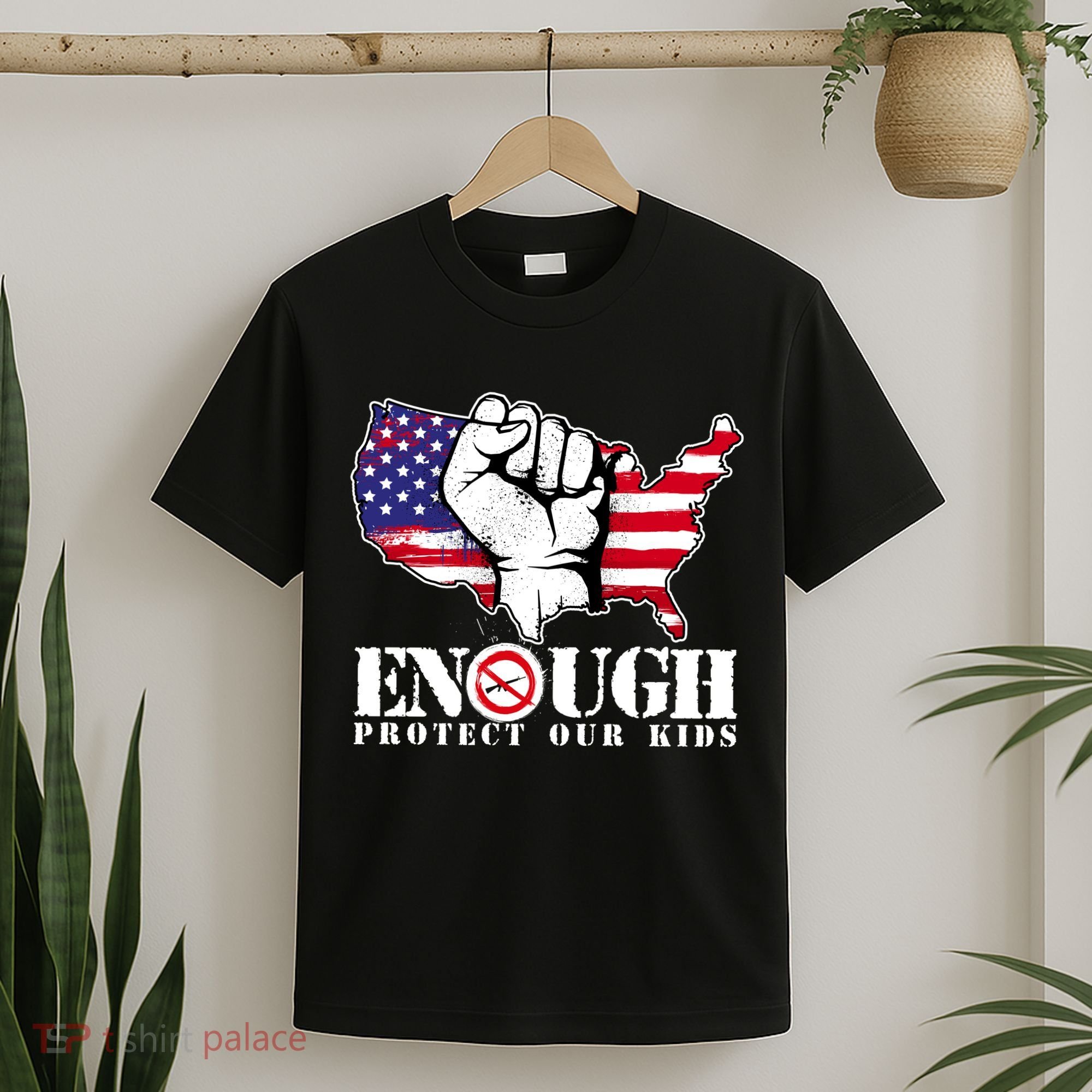 ENOUGH Protect Our Kids Stop Gun Violence T-Shirt