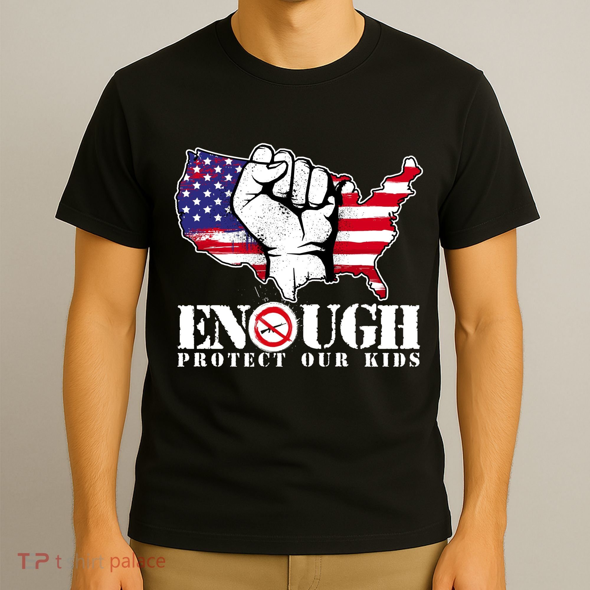 ENOUGH Protect Our Kids Stop Gun Violence T-Shirt