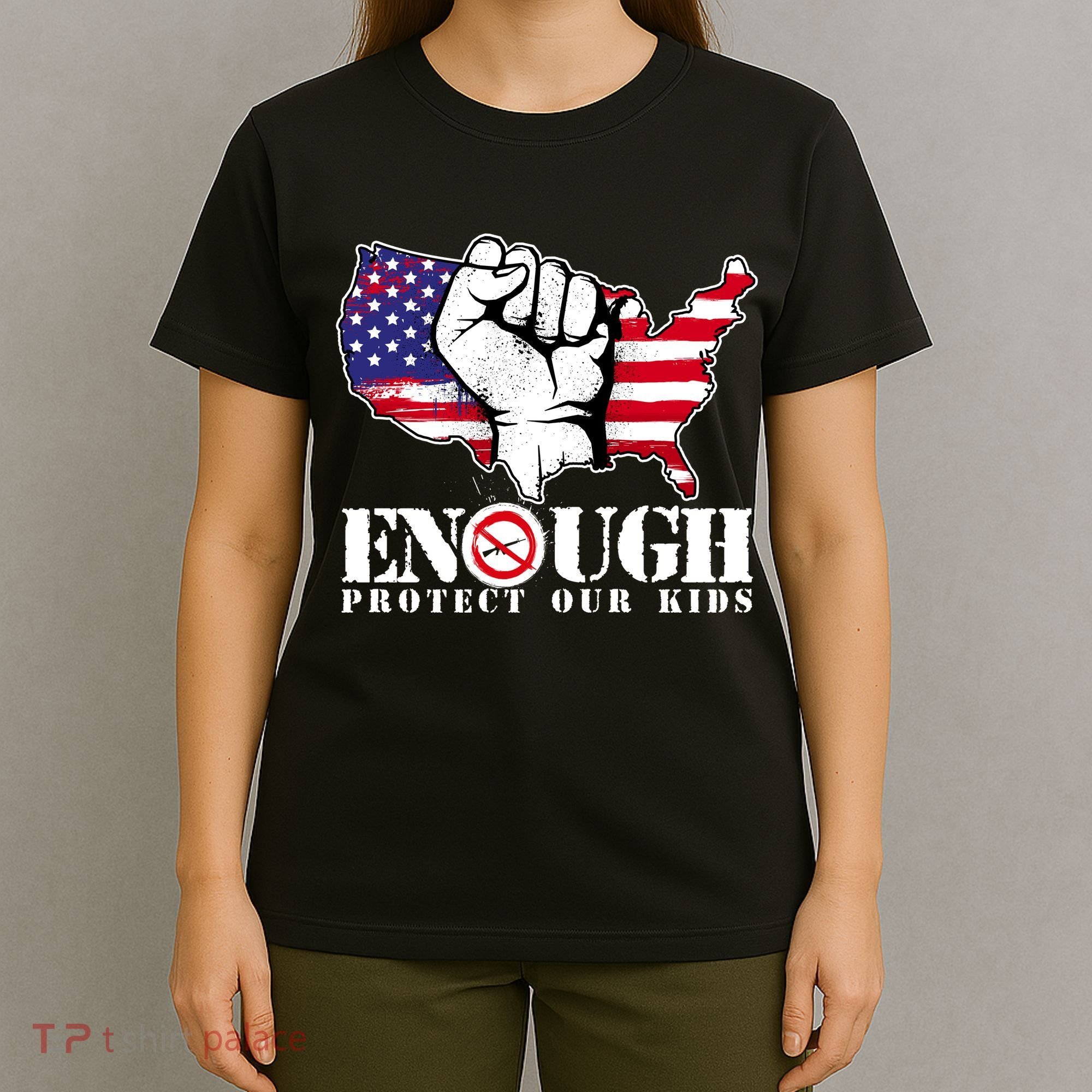 ENOUGH Protect Our Kids Stop Gun Violence T-Shirt