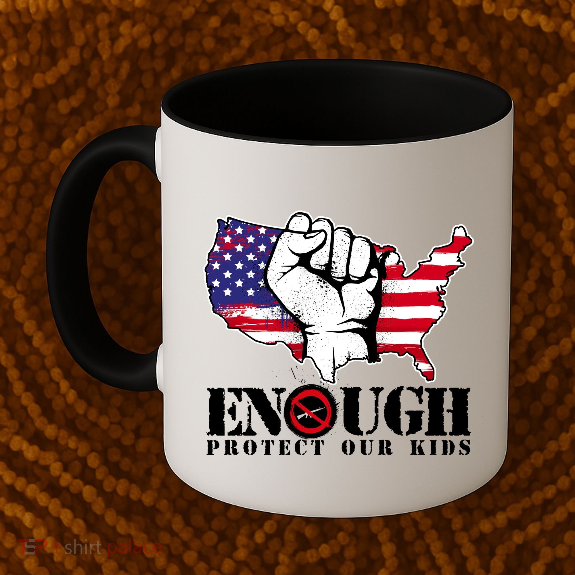 ENOUGH Protect Our Kids Stop Gun Violence Coffee Mug