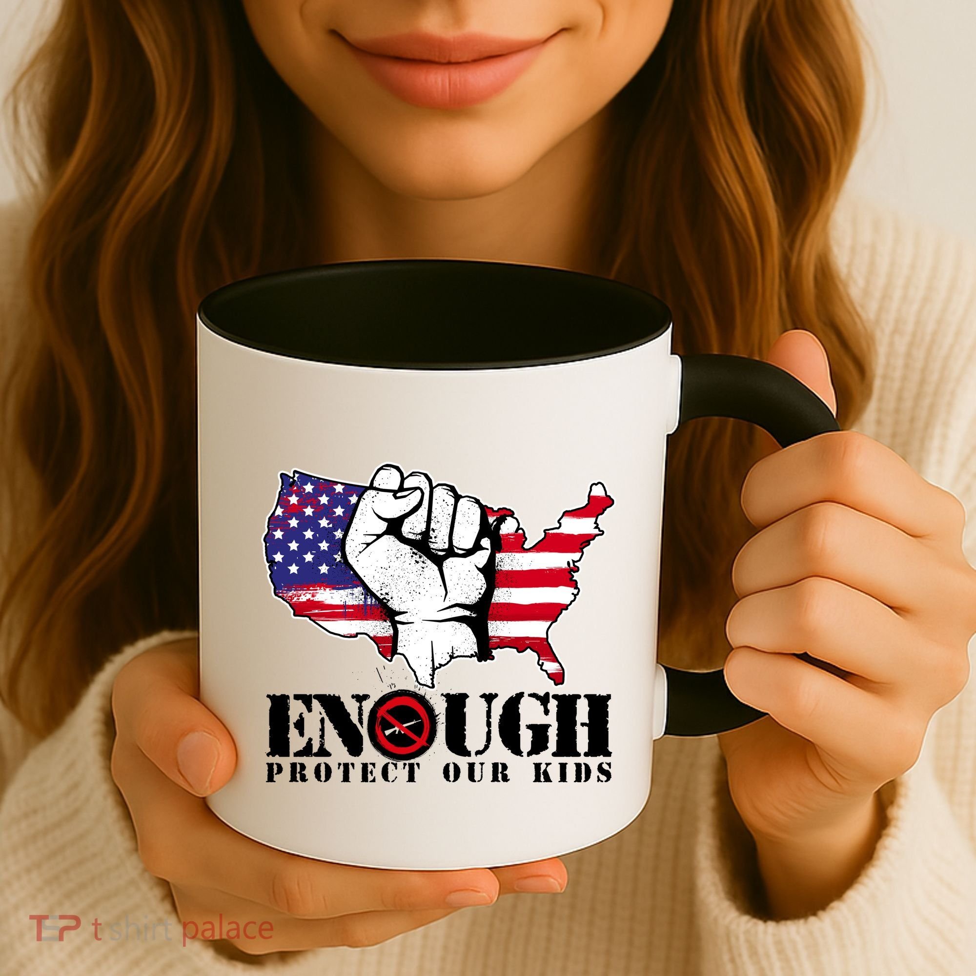 ENOUGH Protect Our Kids Stop Gun Violence Coffee Mug