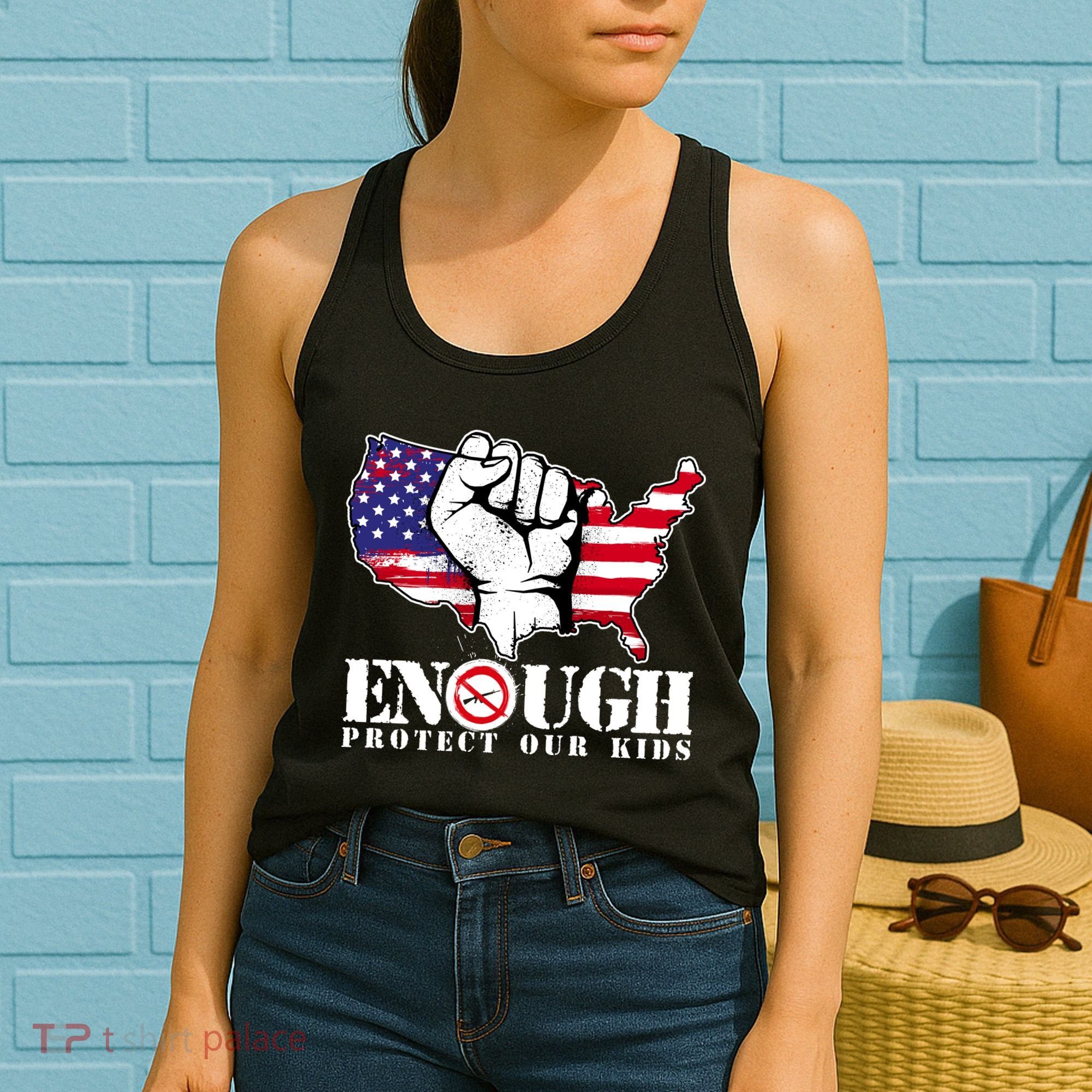 ENOUGH Protect Our Kids Stop Gun Violence Women's Tank Top