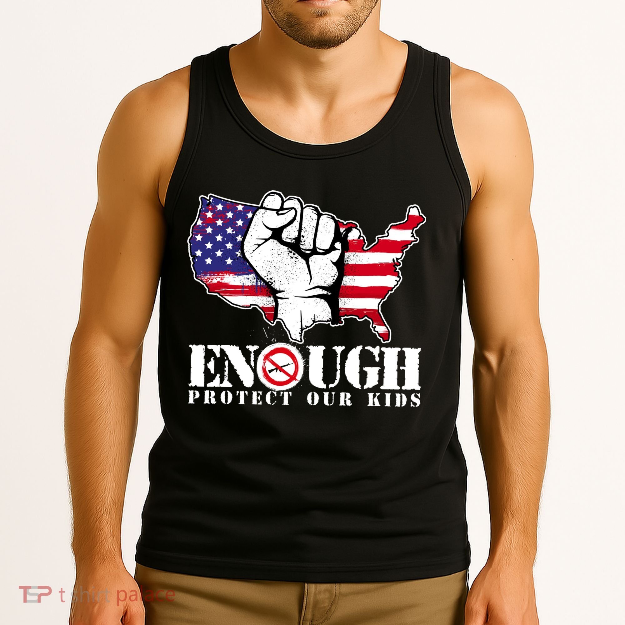 ENOUGH Protect Our Kids Stop Gun Violence Tank Top
